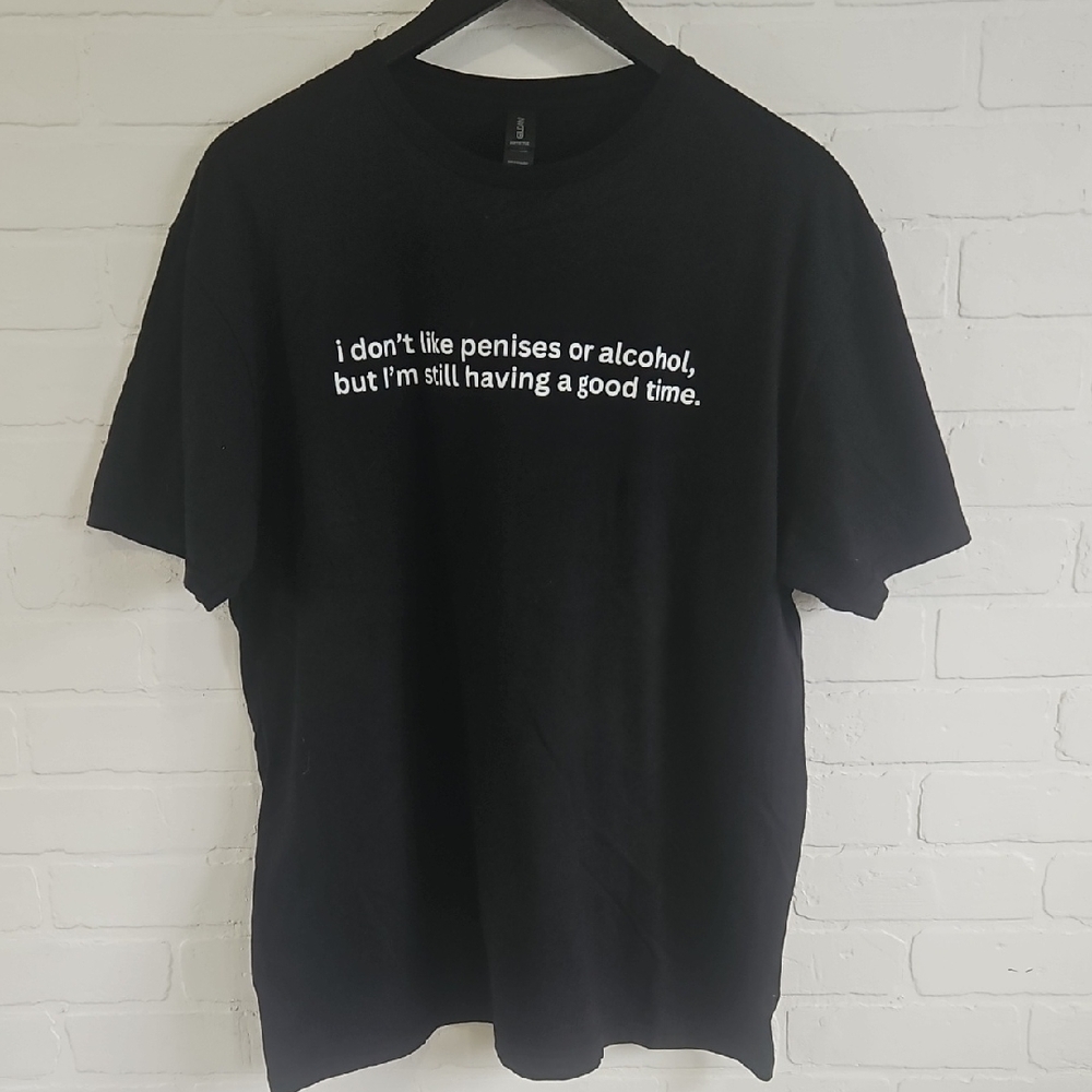 2/$10 Hilarious Black Graphic T-Shirt